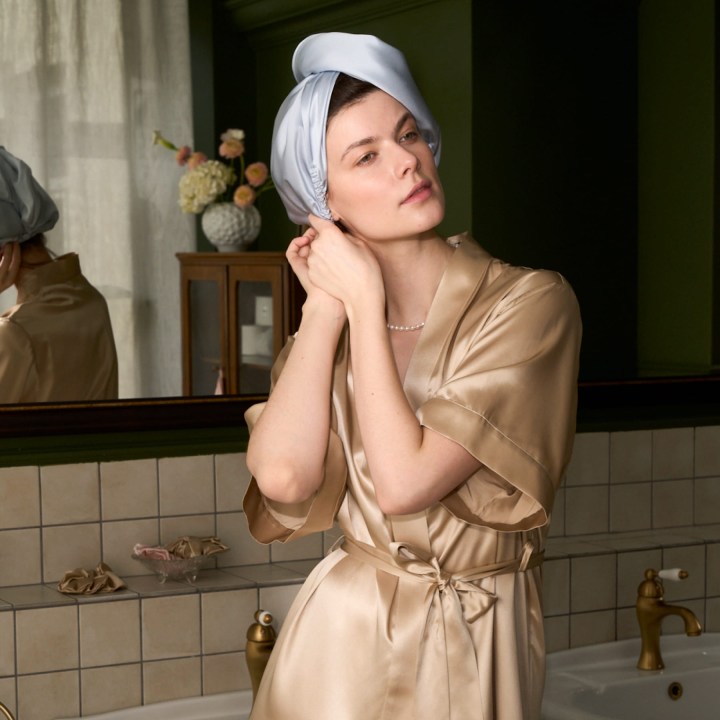 Шёлковый халат-кимоно